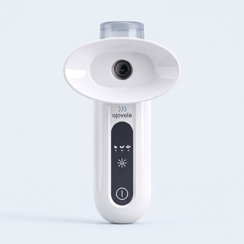 Ojovela, vaporizador ocular portátil
