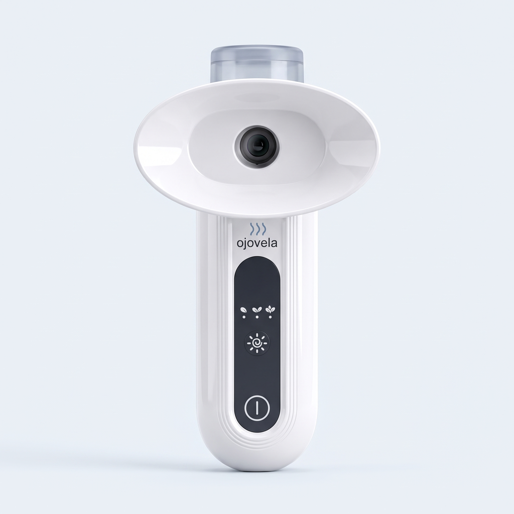 Ojovela, vaporizador ocular portátil