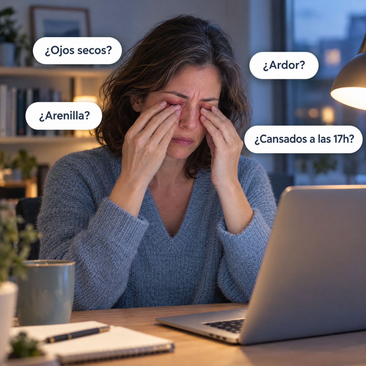 ¿Ojos secos? ¿Ardor? ¿Arenilla? ¿Cansados a las 17h?