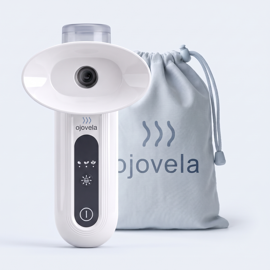 Ojovela · Vaporizador ocular de vapor tibio